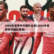 2002年世界杯中国队名单(2002年世界杯中国队阵容)